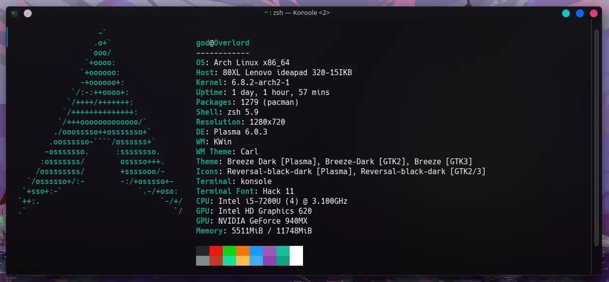 arch linux screenshot